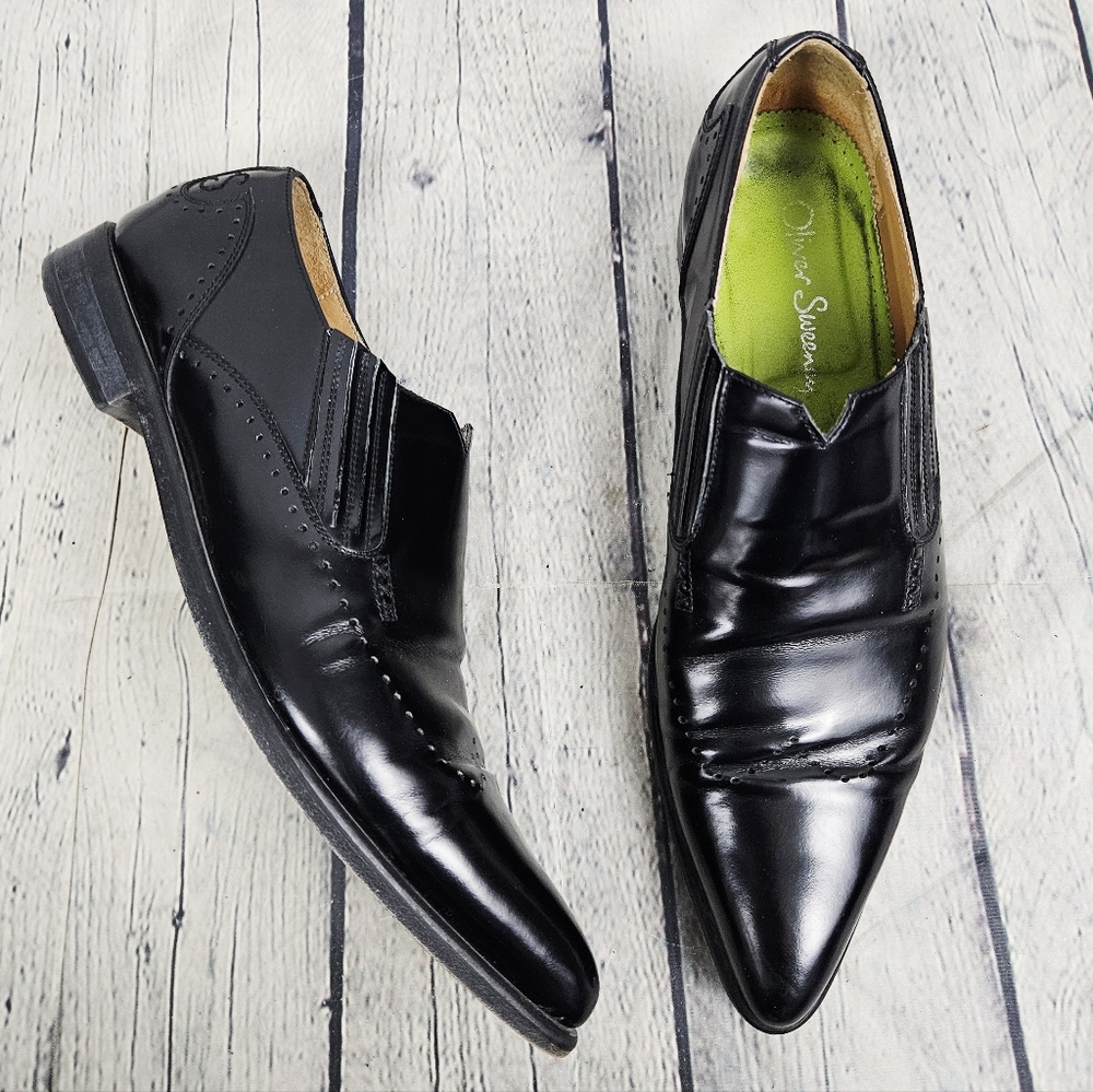 OLIVER SWEENEY | Colli Italian leather slip-on pointed toe western style shoe
